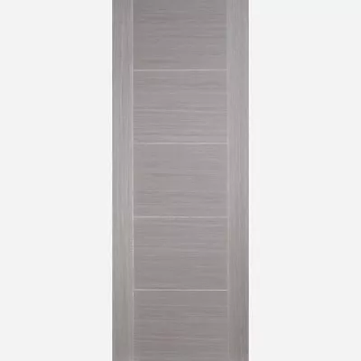 Internal Vancouver Light Grey Pre Finished 5 Panel FD30 Fire Doors FACE DAMAGE • £54.99