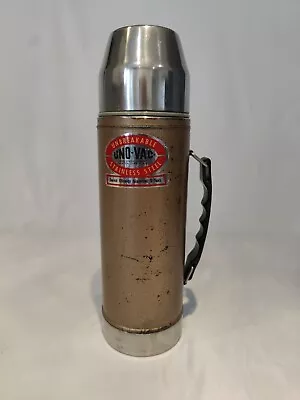 Vintage Uno-Vac Unbreakable Thermos Stainless Steel Bottle • $9.99