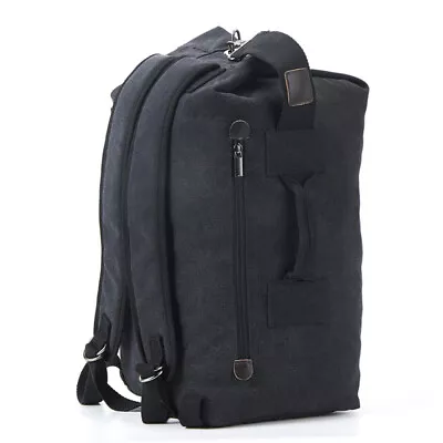 Men Canvas Backpack Shoulder Bag Sports Travel Duffle Military Handbag Luggage • $27.89