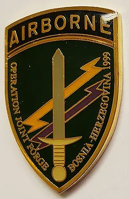 US Army Airborne Operation Joint Forge CIMIC Battalion Task Force Eagle 1st Team • $149.99