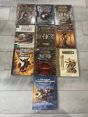 Dungeons & Dragons Huge 10 Piece Book Lot V.3.5 Players Handbook Master Guide. • $374.99
