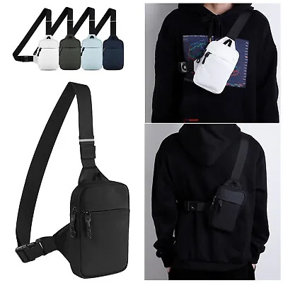 Men Women Sling Bag Cross Body Handbag Chest Bag Shoulder Pack Small Travel BaJv • $9.87