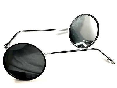 10mm Chrome Motorcycle Scooter Mirrors Custom Oval Cf Moto Gy6 50cc 150cc • $25.95