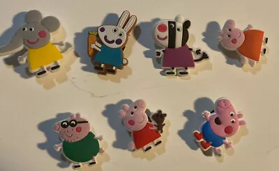 Croc Shoe Peppa Pig Jibbitz Charms Lot Of 7 New • £13.23