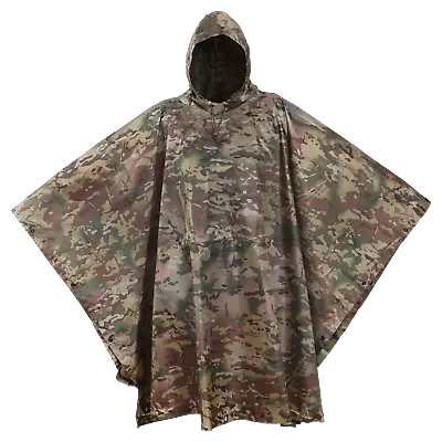 USGI Industries Military Style Multi-Use Rip Stop Rain Poncho (Colors Available) • $44.99