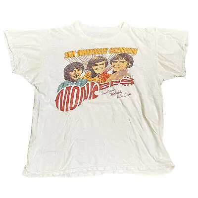 Monkees Vintage 1986 20th Anniversary Tour T Shirt Medium Double Sided 21 X 23.5 • $59.99