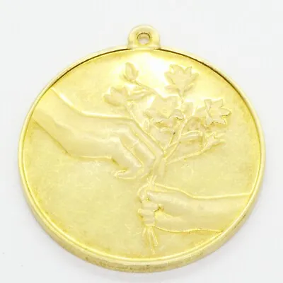 1975 Mother's Day Medal Goethe 24 Carat Gold To 925 Sterling Silver Pendant • £60.66