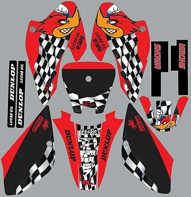 Graphic Kit For Honda XR80 XR100 XR 80 100 2001 2002 2003 Decal Woody Woodpecker • $62