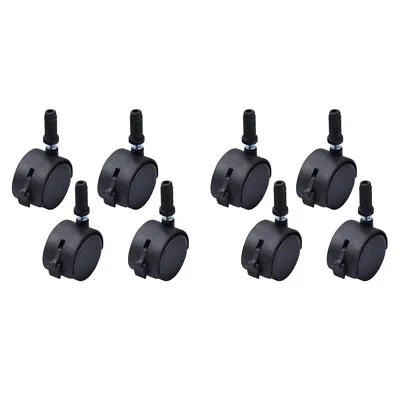  8 Pcs Swivel Caster Wheels 360 Degree Chair Casters Universal Bed Frame Office • £20.19
