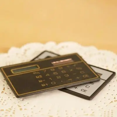 £2.94 • Buy Digits Ultra Mini Slim Credit Card Size Solar Power Small Calculator M7H2