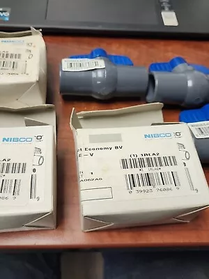 Lot Of 3 Nibco S-45CE-V 1-1/2  PVC Ball Valve New Package Deal! • $33