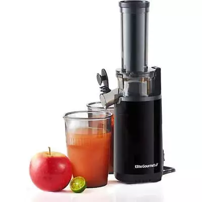 Elite Gourmet Compact  Masticating Cold Press Slow Juicer Black Color Juicers • $38.14