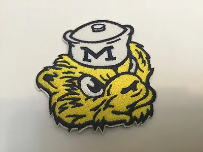 $5.69 • Buy The University Of Michigan Wolverines Vintage Embroidered Iron On Patch 3  X 2.5