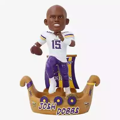 JOSH DOBBS Comeback Victory Game-Breaker MINNESOTA VIKINGS Bobblehead #/123 NIB! • $165