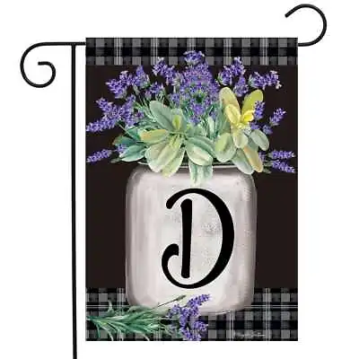 Farmhouse Monogram Letter D Garden Flag Floral Briarwood Lane 12.5  X 18  • $9.86