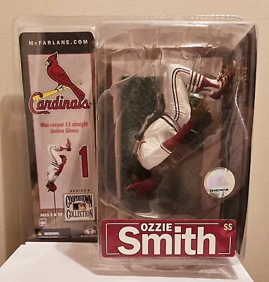 Ozzie Smith Mcfarlane Cooperstown Collection Series 4 Gold Glove Rare Variant  • $150
