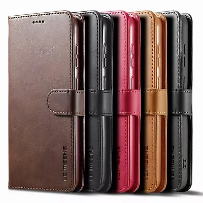 Luxury Leather Case For Xiaomi MI 13T 12T M6 M5 M4 X6 Pro X5 Flip Cover Magnetic • £7.18