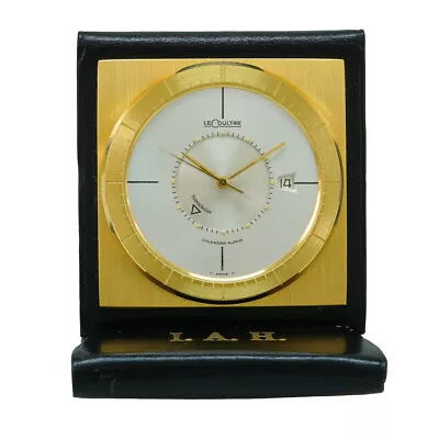 Jaeger Lecoultre Watch Memodate Alarm Clock - Inventory 5016 Brass 45mm • $699