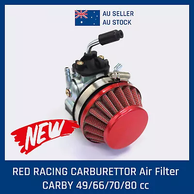 Performance Racing Carby Air Filter 49cc 80cc 2 Stroke Motorised Motorized Bike • $13.79