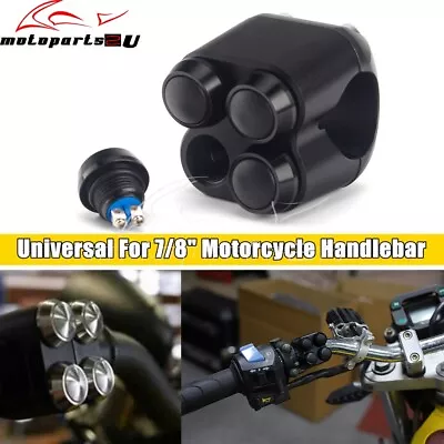 7/8  Handlebar Custom Vintage Cafe Racer Push Switch Button Universal Motorcycle • $31.82