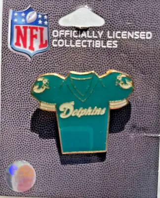 Vintage 1990's Miami Dolphins Team Jersey Cloisonne Pin Officially License-NEW • $9.95