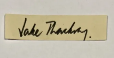 Jake Thackray - Signed Autograph Book Page • £60