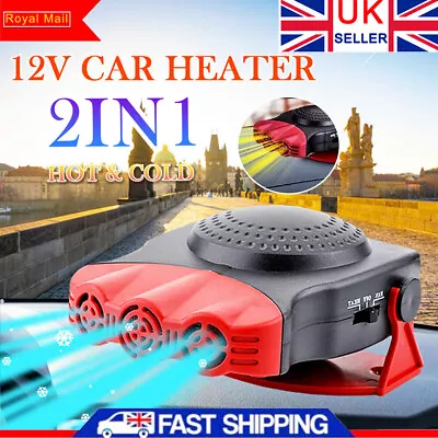 12V 150W Car Heater Dryer Plugin 2 In 1 Heater Cooler Fan Portable Demister UK • £5.99