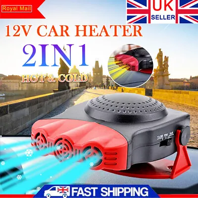 £11.99 • Buy Car Windshield Heating Cooling Fan 12V 200W Quick Heater Defroster Demister