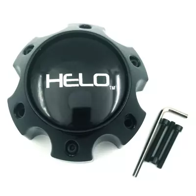 Helo Gloss Black Wheel Center Hub Cap 6 Lug 6x139.7 6x5.5 For HE879 HE900 • $24