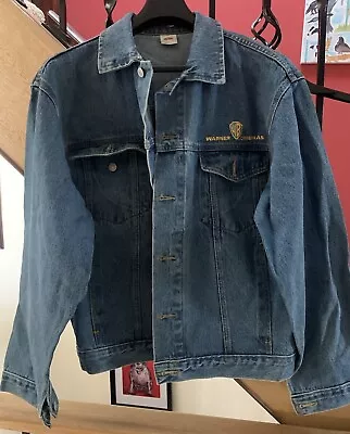 RARE Vintage 90’s Warner Cinemas/Warner Brothers Staff Jacket Blue Denim Size L • £20