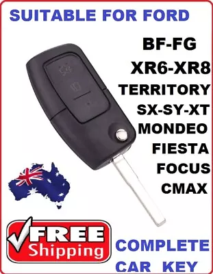 Remote Flip Key Suitable For FORD BF FG Falcon Territory Mondeo FPV Focus Fiesta • $25.80