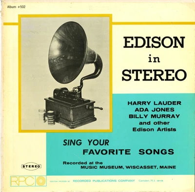 $6.99 • Buy Harry Lauder, Ada Jones, Billy Murray, Various - Edison In Stereo (LP, Album, Co