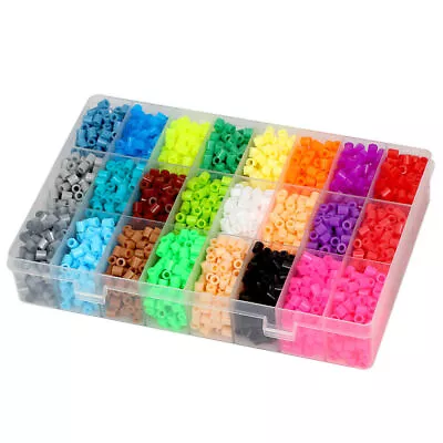 1Set Mini Iron Hama Beads Kit Kids Fun DIY Craft 5mm 24 Colours Set Gift Toys AU • $53.39