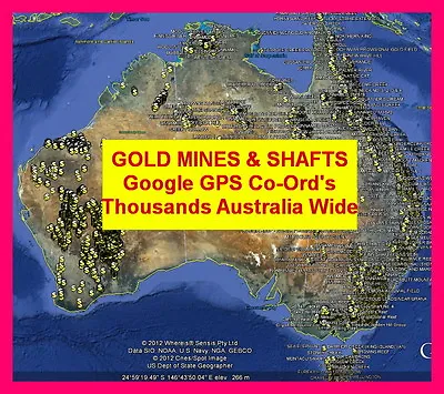 $18.99 • Buy HISTORICAL GOLD MAPS & GPS WAY-POINTS,POINTS OF INTEREST, Garmin,Minelab,fossi  