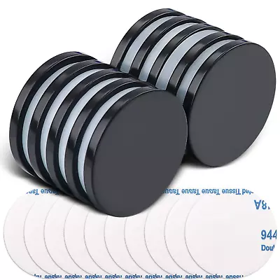 Pack Of 10 Waterproof Strong Rare Earth Magnets Double-Sided Adhesive 32mmx3mm • $25.99