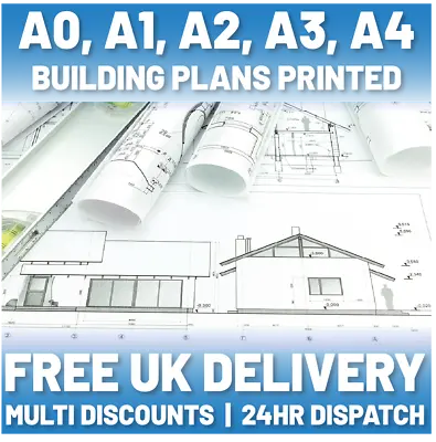 Format Printing | AutoCAD | Building Plans | CAD Printing | PDF | Printing • £2