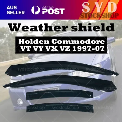 Weather Shield Window Visors Weathershield Holden Commodore 1997-07 VT VY VX VZ • $39.99