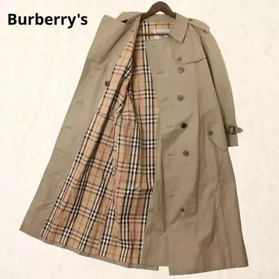 Burberry White Tag Vintage Trench Coat Long Length Beige Ladies • $150.20