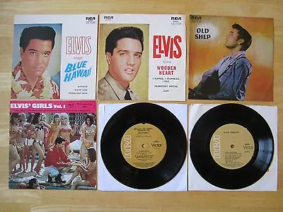 Elvis Lot (2) 45rpm EP Records & (4) Picture Sleeves  RCA Releases In AUSTRALIA • $42.49