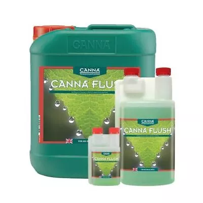 Canna Flush 250ml 1L 5L Removes Excess Nutrients From Media Coco Soil Rockwool • £8.50
