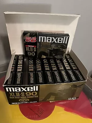 Box Of 10 Maxell XLII-S 90 Type II Cassett's • $125