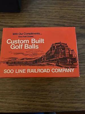 Vintage Soo Line Railroad Golf Balls Box & Pair “SOO  Logo Advertising • $18