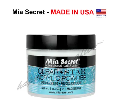 Mia Secret CLEAR STAR Acrylic Powder - MADE IN USA Acrylic Nail System Powder • $18.99