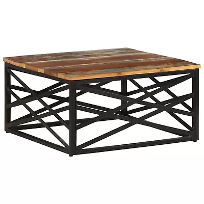 Tidyard Coffee Table Reclaimed Wood Tabletop Steel Legs Sofa  Couch End R0T2 • $178.45