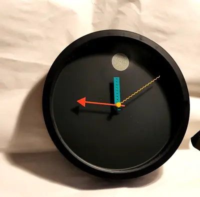 VTG ORIG 1980s POSTMODERN Wall Clock By Shohei Mihara For WAKiTA  Memphis  Style • $249