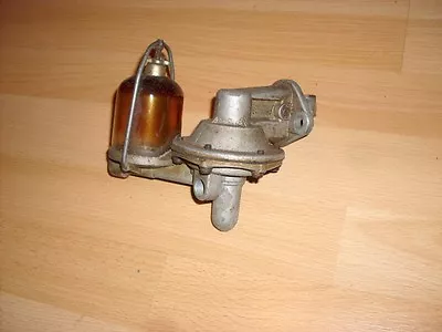 Vintage Gas Fuel Pump Filter W/glass Sediment Bowl Ford Flathead 1934-1948 • $33.24