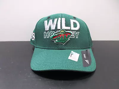 Minnesota Wild Hat Cap Snap Back Green Gray NHL Hockey Adidas Mens • $28.88