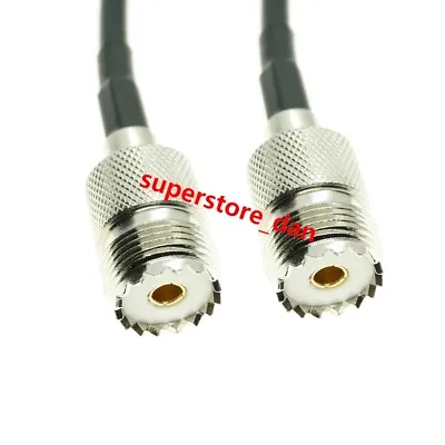 UHF Female To UHF Female SO239 Jack Connector Lot Pigtail Jumper RF RG58 Cable • $4.36