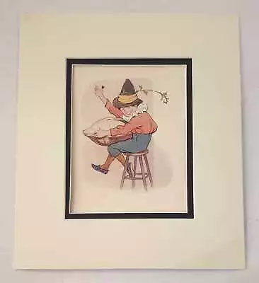 TARRANT Little Jack Horner (1934 Nursery Rhymes Colour Lithograph) • £9.95