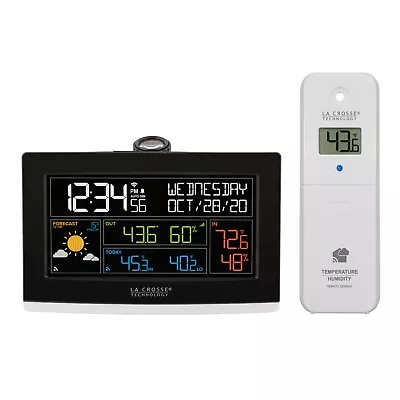 631-99897 La Crosse Technology WiFi Projection Alarm Clock With LTV-TH2i Sensor • $59.95
